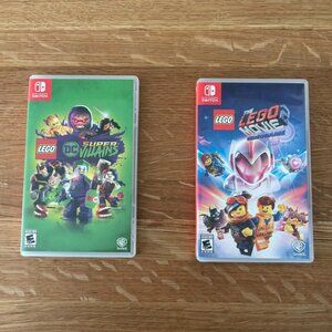 Nintendo Switch Lego DC Super Villains + The Lego Movie 2 game bundle